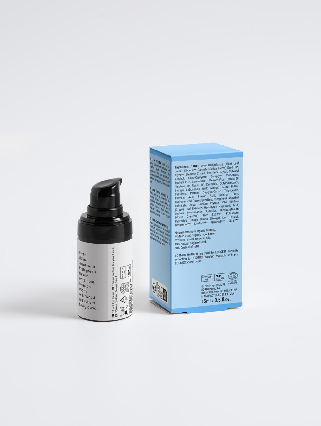 Crema para ojos 3 en 1 para hombres